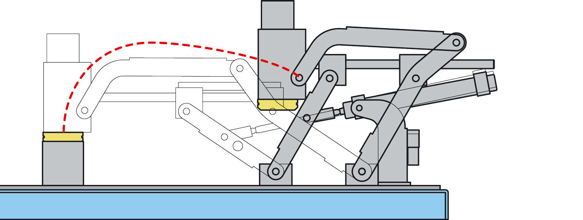 Diagram of arm plunger movement